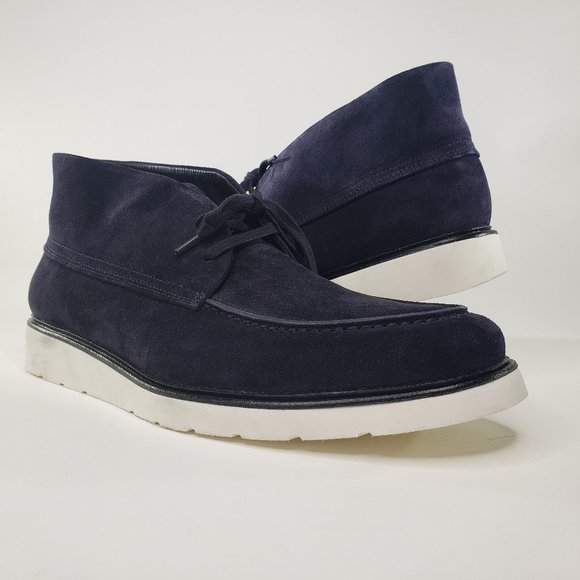 Vince. Wayde Suede Blue Navy Moc Toe Chukka Boots main image 5